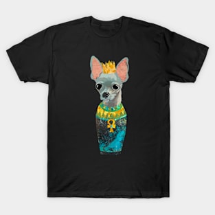 Grey Chihuahua Egyptian Canopic Jar T-Shirt